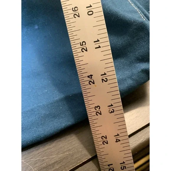 Athleta Tote Bag Gym‎ Blue Ombre Large Canvas Shopping Bag 18x13 Travel Open - Picture 12 of 12